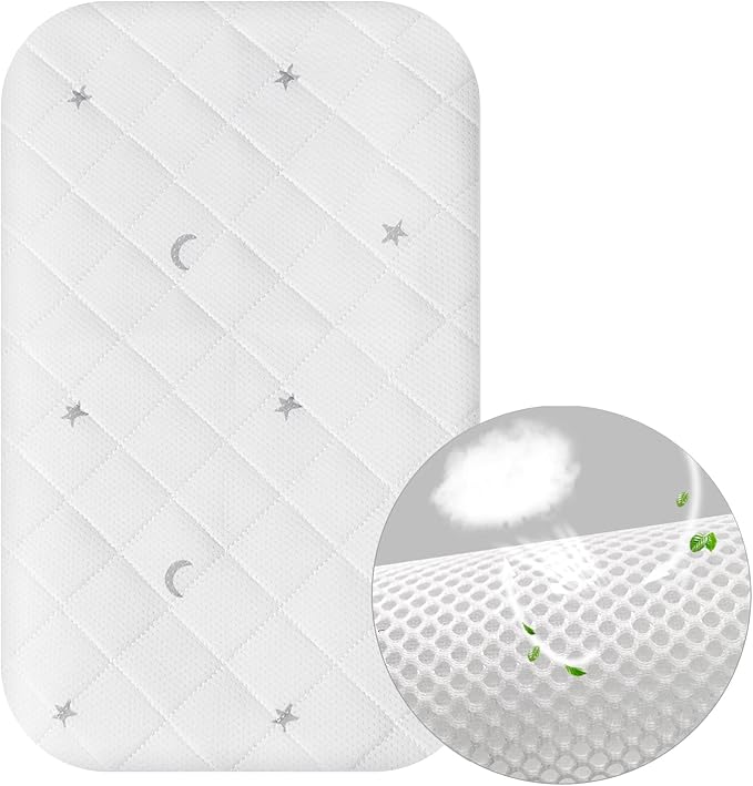 SheetWorld Waterproof Bassinet Mattress Protector (20 x 31)